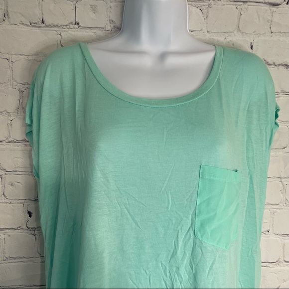 Seafoam Green Blouse Large - Picture 2 of 8
